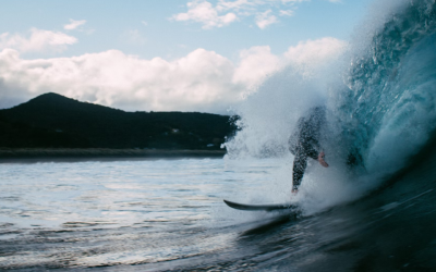 A Florida surfer had a perfect wave until the worst happened in an instant