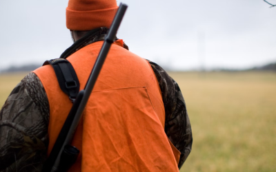 A Florida hunter was watching a football game when he saw this jaw-dropping sight