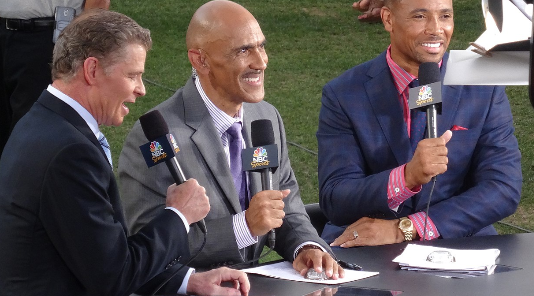 Former NFL coach Tony Dungy fought back tears during one scary message for voters