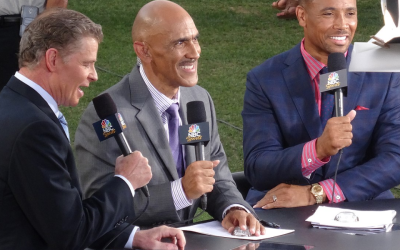 Former NFL coach Tony Dungy fought back tears during one scary message for voters