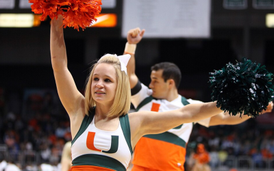 Miami Hurricanes mascot was put on notice by a reporter for making this wrong move